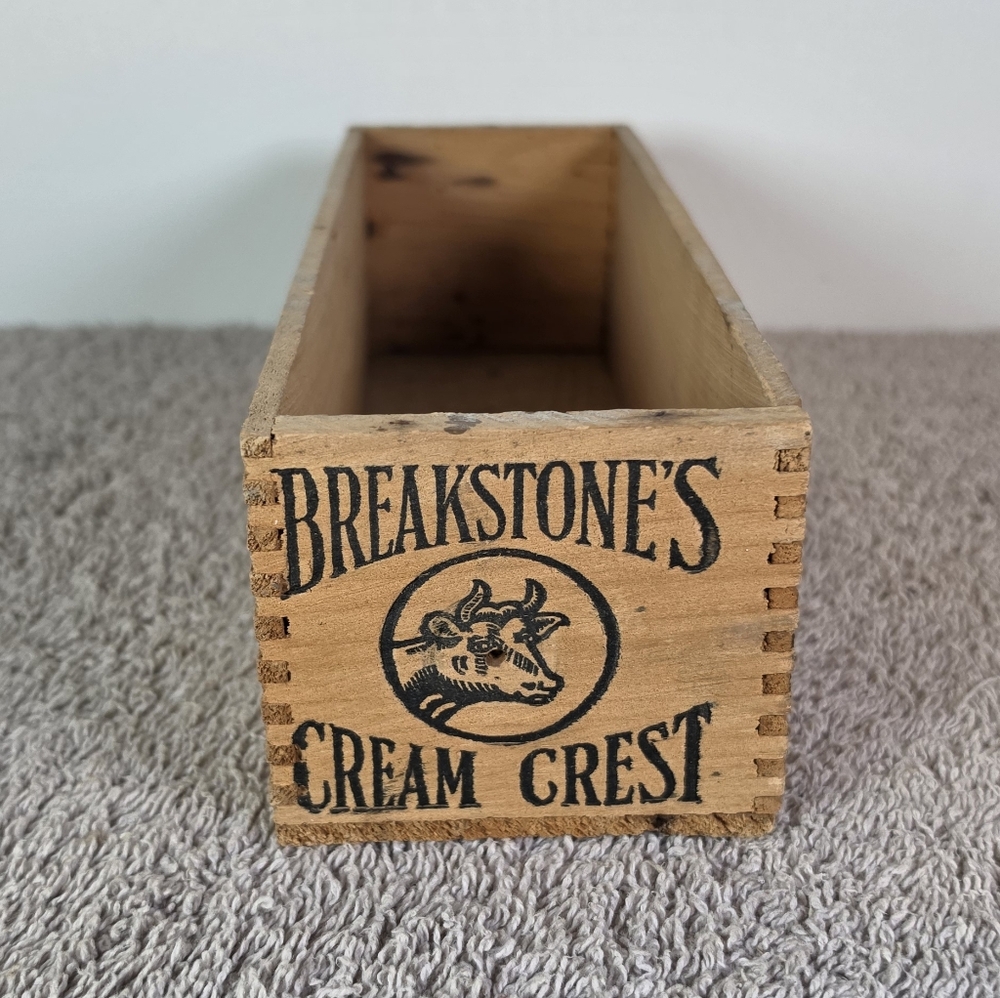 Breakstone's Cream Cheese Wooden Crate - Vintage Logo - Picture 5 of 7